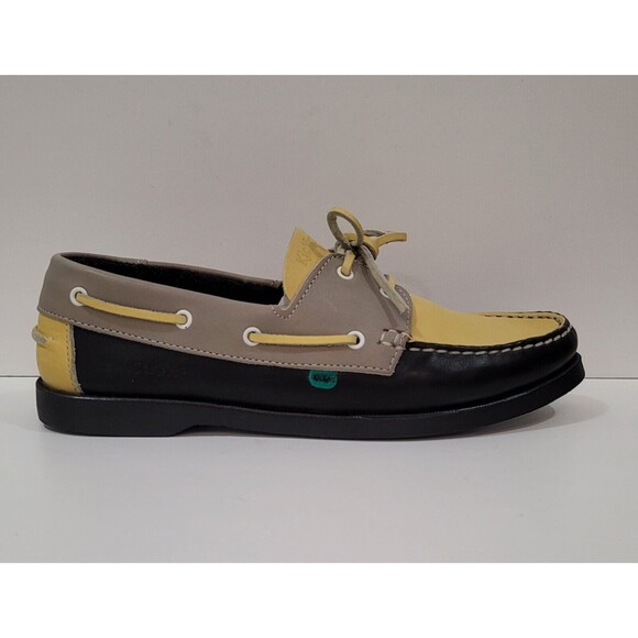 Kickers NEW Mens Leather Moccasins Loafers Portugal Slip On EU-44 US-9.5